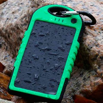 Solar Charger ES500 Power Bank 5000 mAh black-green в Одессе